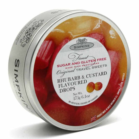 Simpkins Gluten Free Rhubarb and Custard 175g