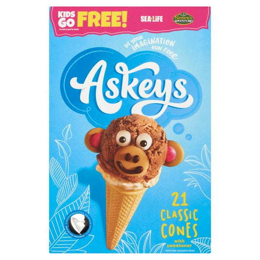 Askeys Ice Cream CLASSIC Cones 21 Pack