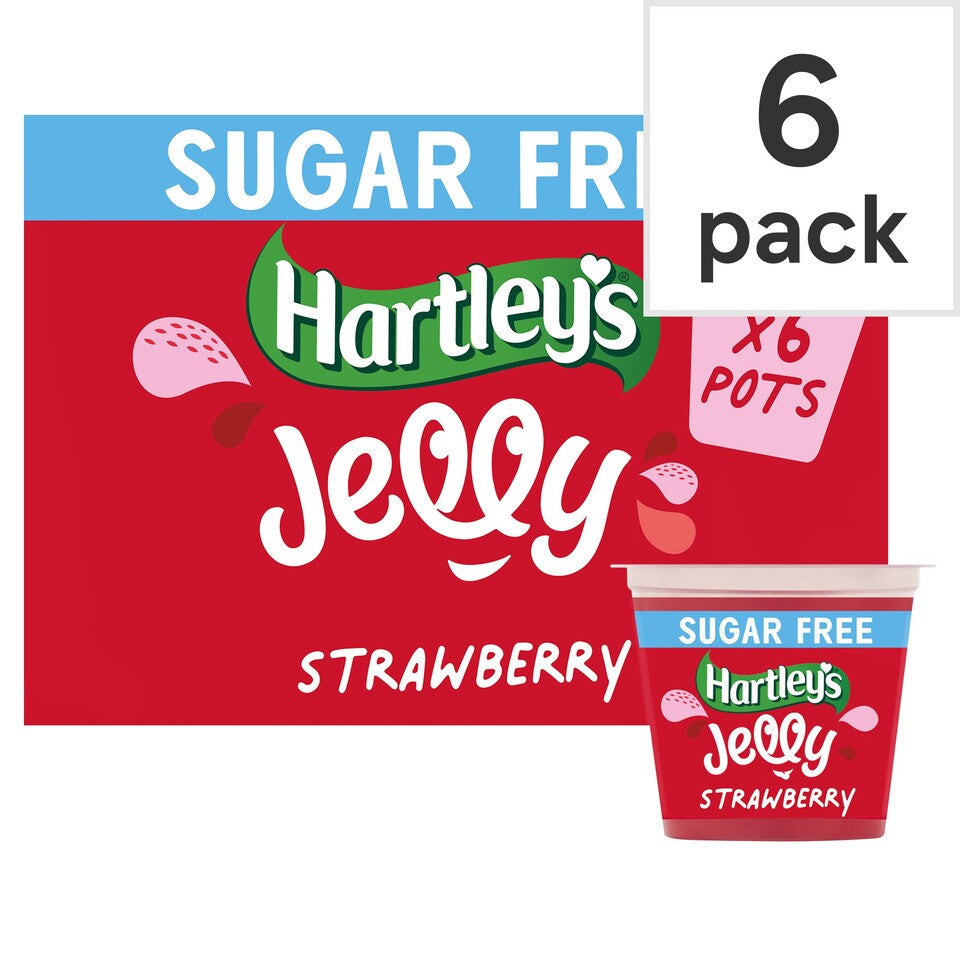 Hartleys No Added Sugar Strawberry Jelly 6 x 115g