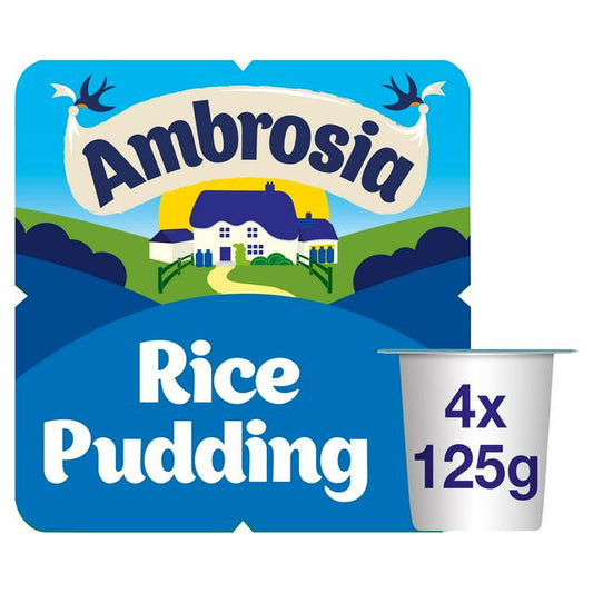 Ambrosia Rice Pudding Pots, 4 x 125g