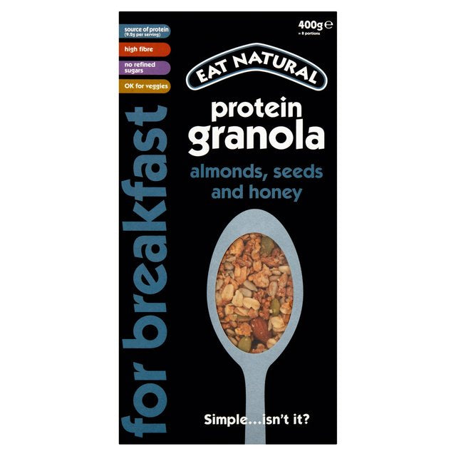 Eat Natural Protein Granola with Almonds, Seeds and Honey 400g