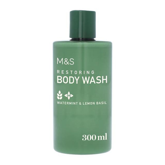 M&S Restoring Body Wash 300ml Watermint & Lemon Basil