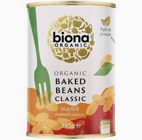 Biona Organic Baked Beans in a Rich Tomato Sauce (400g)