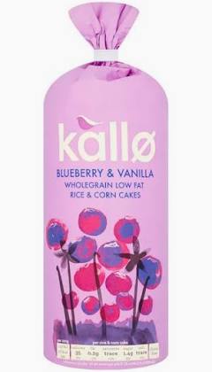 Kallo Blueberry & Vanilla Rice & Corn Cakes 120g