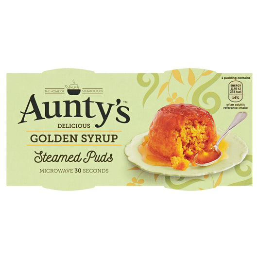 Aunty's Golden Syrup Steamed Puddings (2X110g)