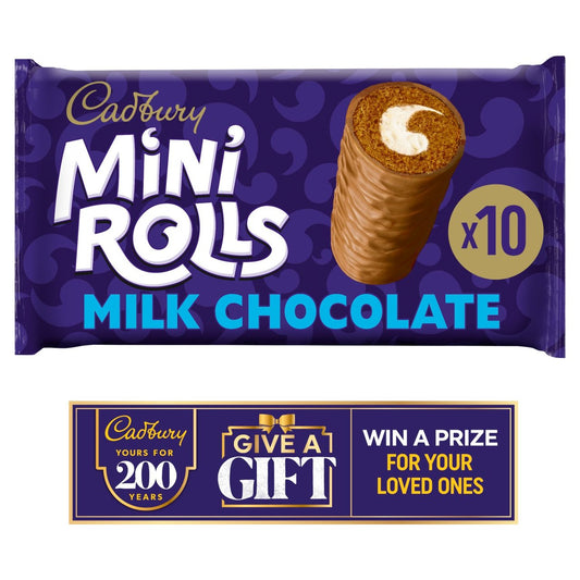 Cadbury Milk Chocolate Mini Rolls x 10