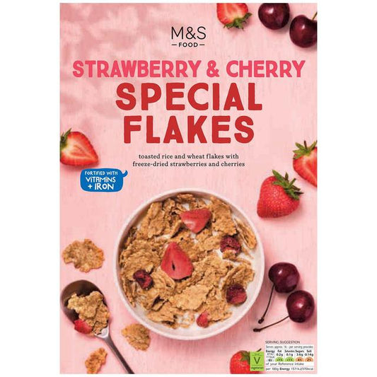 Marks & Spencer Strawberry & Cherry Special Flakes 500g