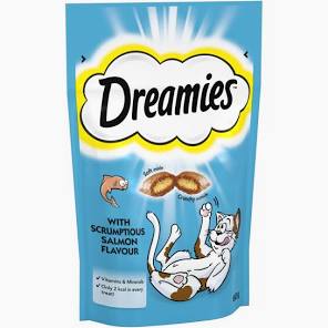 Dreamies Cat Treats With Scrumptious Salmon (60g)