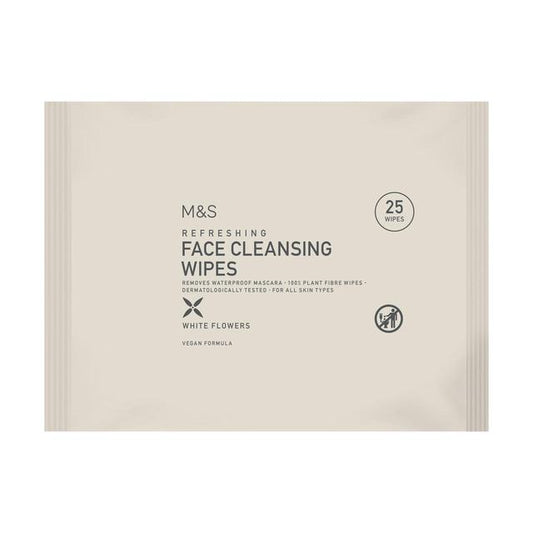 M&S Refreshing Face Cleansing Wipes 25 per pack