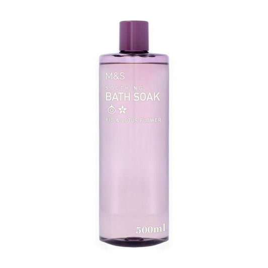 M&S Soothing Bath Soak 500ml - Fig & Lotus Flower