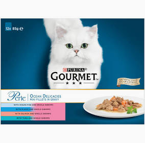 Gourmet Perle Adult Cat Food Ocean Delicacies 85g 12 Pack