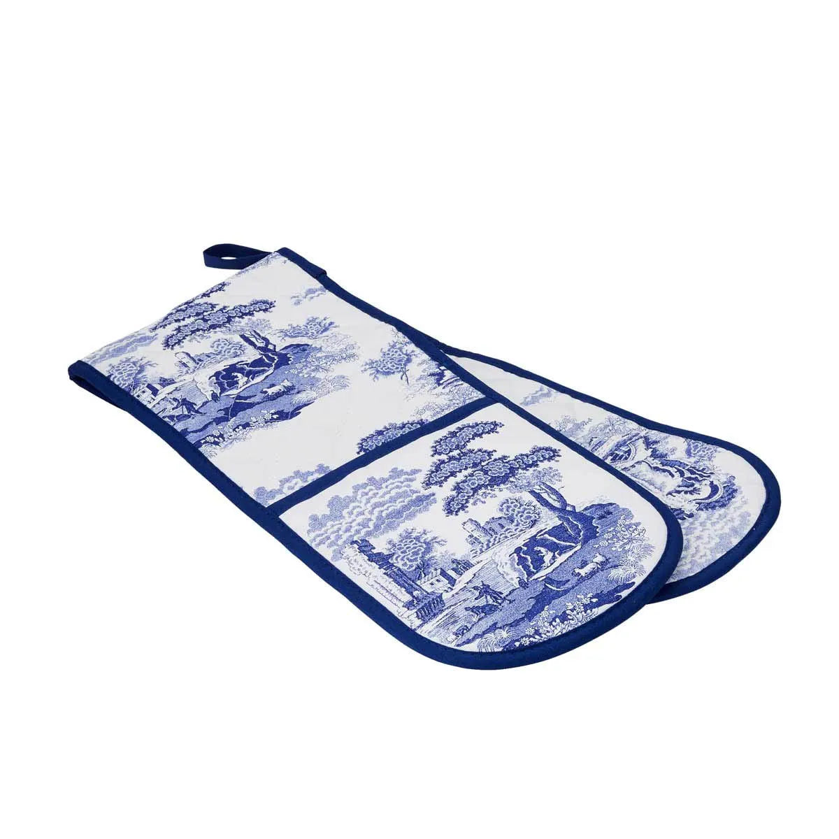 Spode Pimpernel Blue Italian Double Oven Glove