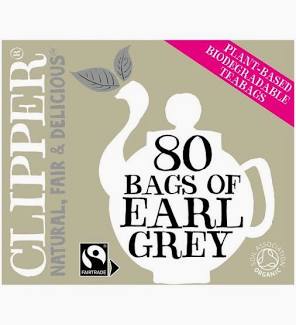 Clipper Organic Fairtrade Everyday Earl Grey Tea, 200g, 80 Tea Bags