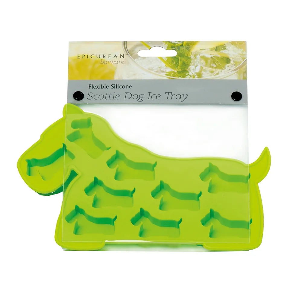 GREEN SCOTTIE DOG Silicone ICE CUBE TRAY