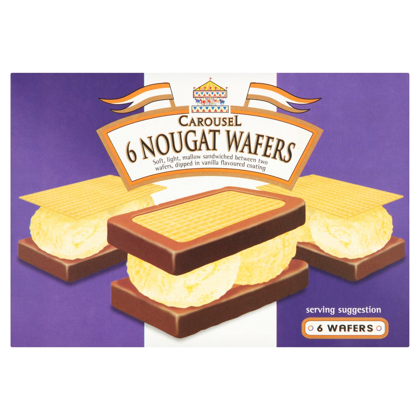 Carousel Nougat Wafers 6 Pack