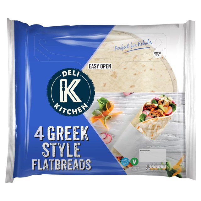 Deli Kitchen Greek Style Flatbread 4 x 80g