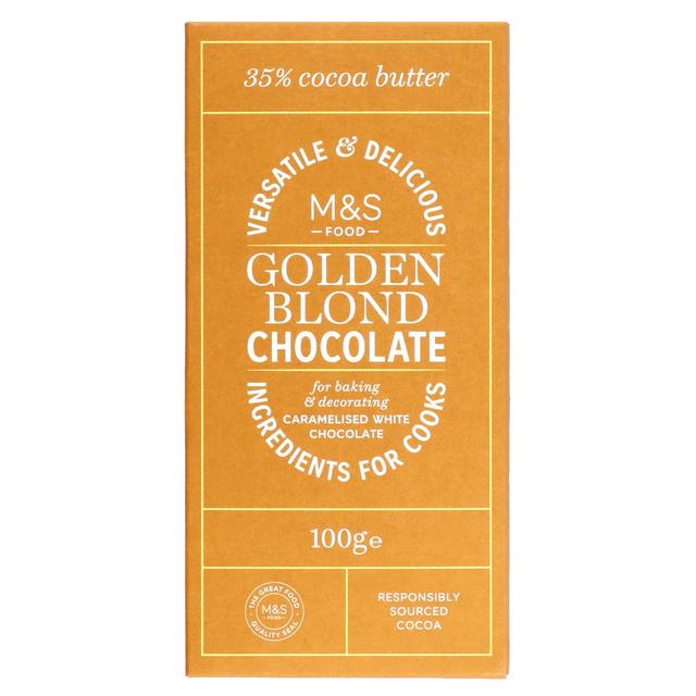 Marks & Spencer Golden Blond Chocolate for Baking 100g