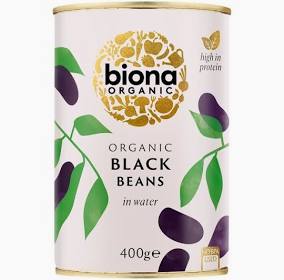 Biona Organic Black Beans in Water 400g