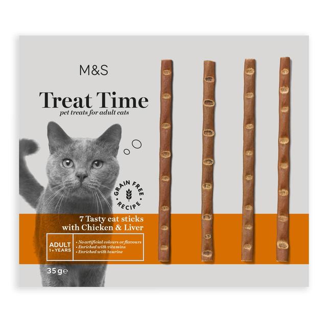 M&S Deli Chicken Cat Stick Treats 35g