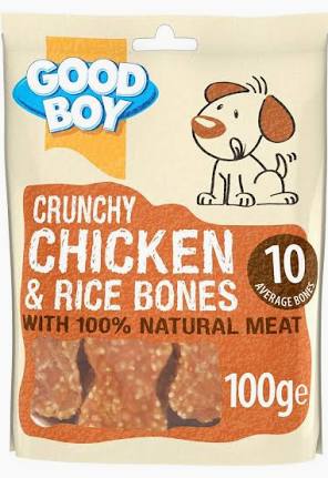 Good Boy Crunchy Chicken & Rice Bones 100g