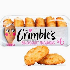 Mrs Crimble's Large Coconut Macaroons (6 per pack - 210g)