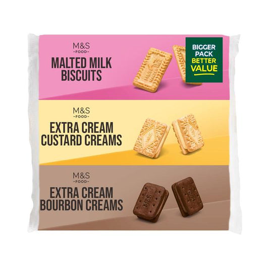 Marks & Spencer Extra Cream Triple Pack Biscuits 550g