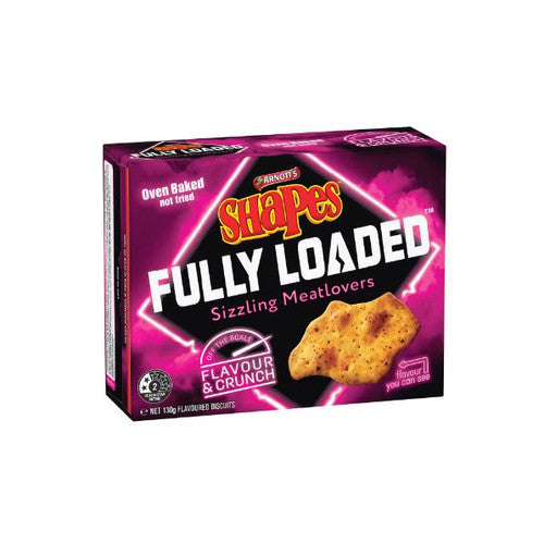 Arnotts Shapes Fully Loaded - Sizzling Meatlovers (130g)