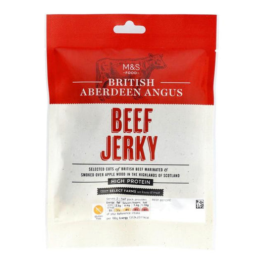 M&S British Peppered Beef Jerky 50g