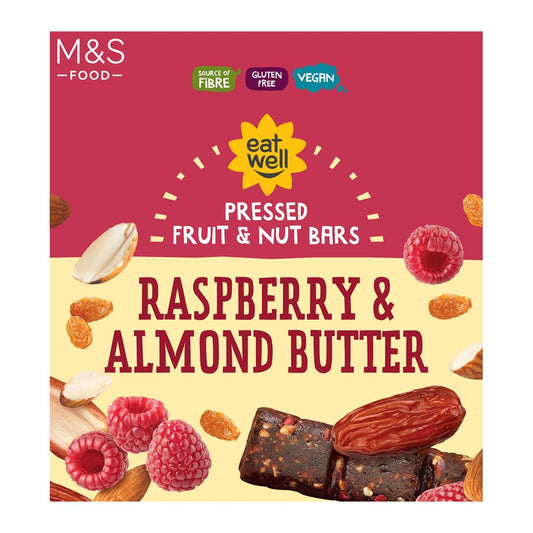 M&S Raspberry & Almond Butter Bars 4 x 35g