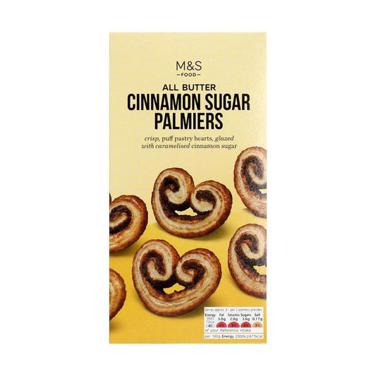 M&S All Butter Cinnamon Sugar Palmiers