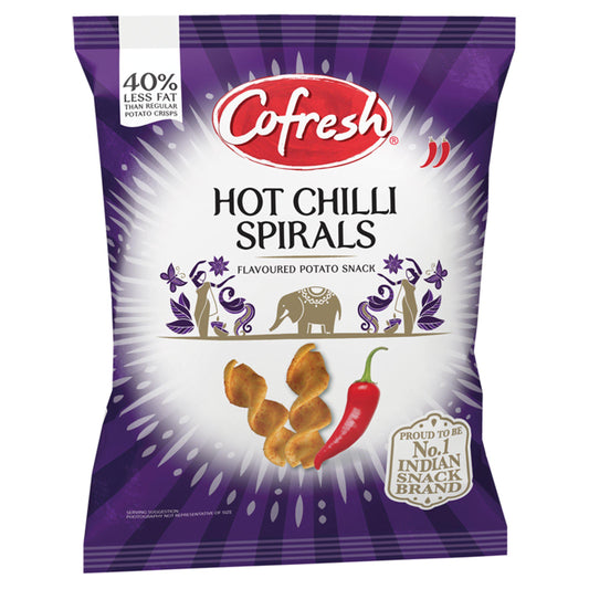 Cofresh Hot Chilli Flavour Potato Spirals (80g)