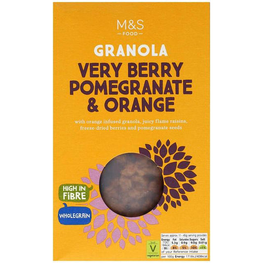 Marks & Spencer Very Berry Pomegranate & Orange Granola