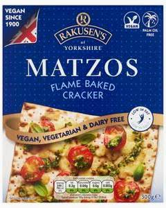 Rakusen's Flamed Baked Cracker Matzos 300g