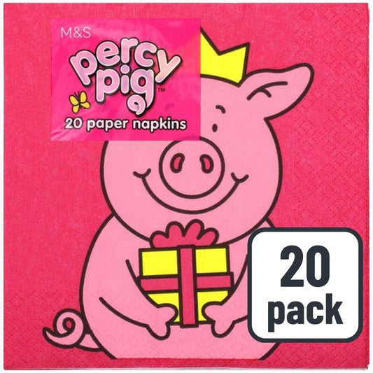 Marks & Spencer Percy Pig Napkins 20 per pack