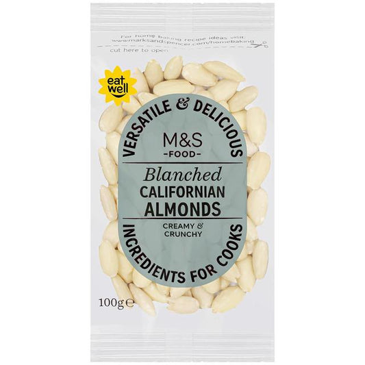 Marks & Spencer Blanched Californian Almonds 100g