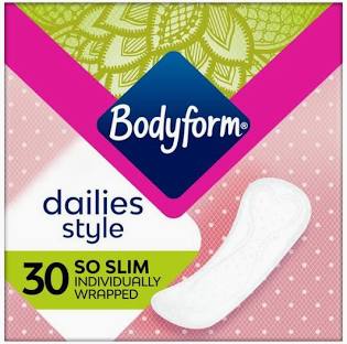 Bodyform So Slim Daily Fresh Individually Wrapped And Folded Panty Liners 30 Pack