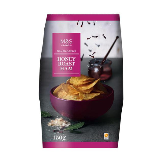 M&S Honey Roast Ham Flavour Crisps 150g