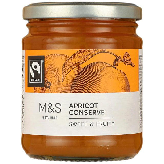 M&S Fairtrade Apricot Jam / Conserve 340g