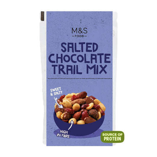 M&S Salted Chocolate Trail Mix - Nuts and chocolate 120g