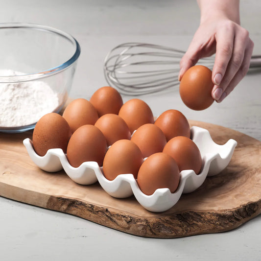 Traditional porcelain 12 Egg Storage Tray