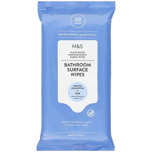 M&S Bathroom Wipes 30 per pack