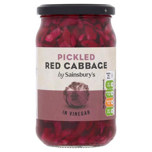 Sainsbury's Pickled Red Cabbage in Vinegar 440g (Drained 190g)