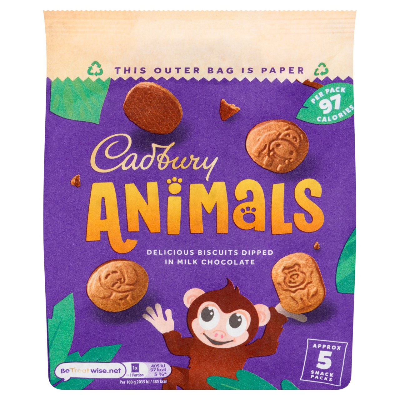 Cadbury Animals 5 x 19.9g