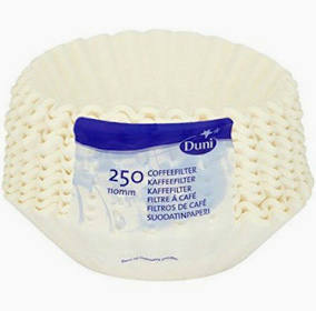 Duni Coffee Filter 110mm/180cl, 250 pack