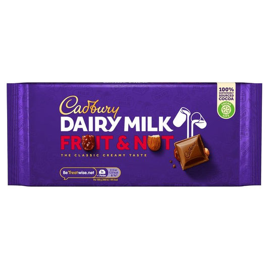 Cadbury Dairy Milk Fruit & Nut 180g