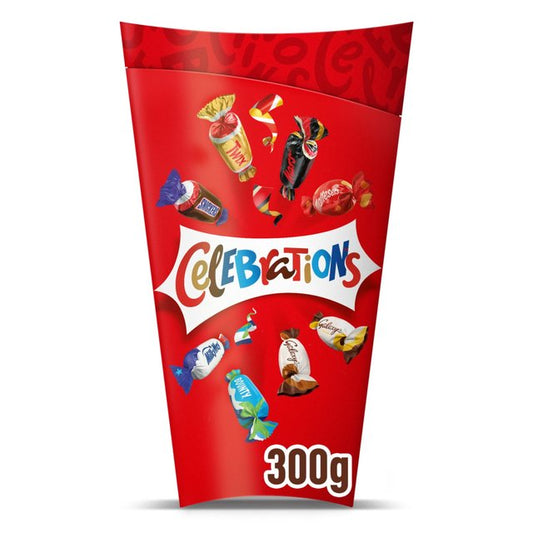 Celebrations Milk Chocolate Selection Box of Mini Chocolate & Biscuit Bars 300g