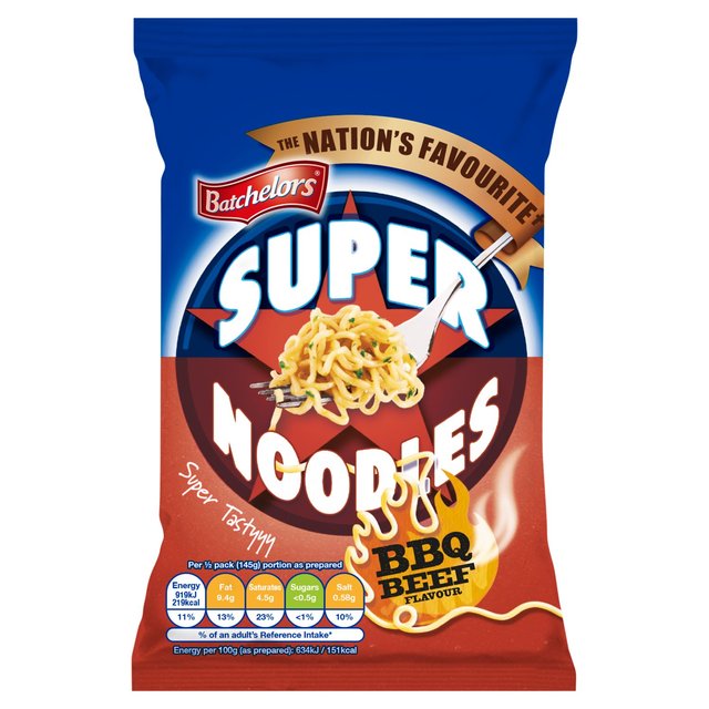 Batchelors Super Noodles BBQ Beef Flavour, 90 g