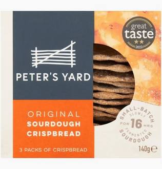 Peter's Yard Original Sourdough Crispbread 140g