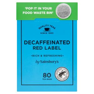 Sainsbury's Red Label  Decaffeinated Tea Bags x80 250g