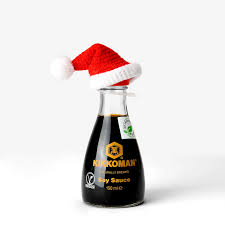 Kikkoman Soy Sauce 150ml with Santa Hat